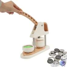 SENDERPICK Button Maker Machine, Button Press Machine, Button Making Supplies Kit For DIY Button Badges - Creamy White Color - View 5