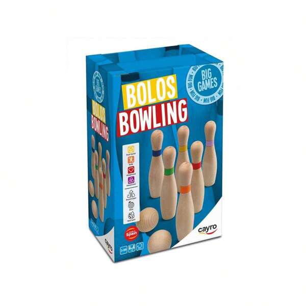 Cayro Cayro Bowling-Set aus Holz mit 2 Kugeln – Lieferung innerhalb von 24/48 Stunden nach Spanien (Festland) – Bowling für Kinder – Ref. 148