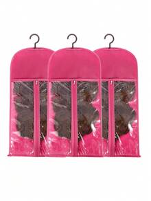Hair Extension Holder Wig Storage For Multiple Wigs Holder Wig Bags Storage With Hanger Hair Extension Storage Wig Hanger For Multiple Wigs Hair Extensions, Wigs & Accessories - Black - View 8