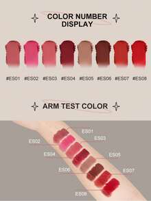 INTO YOU 浓缩咖啡哑光丝绒唇膏、润唇膏、柔滑唇彩、轻盈液体唇膏、慕斯质地不粘腻唇彩、唇颊两用 (ES02) - ES02 - 查看 7