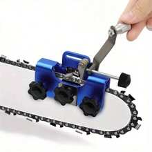 Universal Chainsaw Teeth Sharpener Chain Grinder Sharpening Jig File Tool Kit UK - Blue - View 5