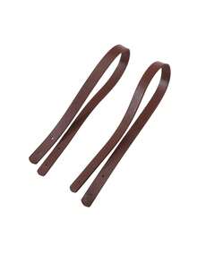 2pcs Handmade Woven Oval Bag Bottom, PU Bag Bottom Holder, DIY Handbag Oval Bottom Plate Holder, Crochet Tools 22*10cm Long Bottom For Knitted Bag PU Bag Base Handmade Bottom With Holes Diy Crochet Bag Bottom Accessories - Multicolor - View 5