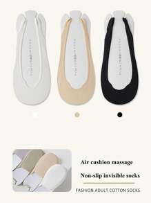1/3 Pairs Of Invisible Socks That Do Not Show Up In Spring And Summer, Suitable For Women's Boat Socks With High Heels. Socks For Air Cushion Massage
