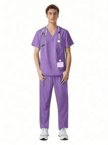 Krankenschwester Rollenspiel Kollektion - 2 Teiliges detailliertes Outfit VIP Konventionskostüm (Nur Trockenreinigung)