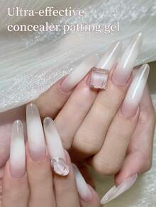 6ml New Popular White Patting Glue,White Gel Nail Polish, UV LED Soaking Nail Polish, Suitable For Home DIY And Nail Salon For Spring And Summer - White - View 4