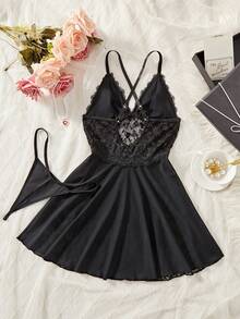 女式花卉蕾丝交叉后背迷你连衣裙，搭配透明大腿高领覆盖层，可爱优雅，适合派对、休闲外出、庆祝活动，纯面料花卉图案连衣裙，迷人的休闲连衣裙，适合外出，坏蛋造型