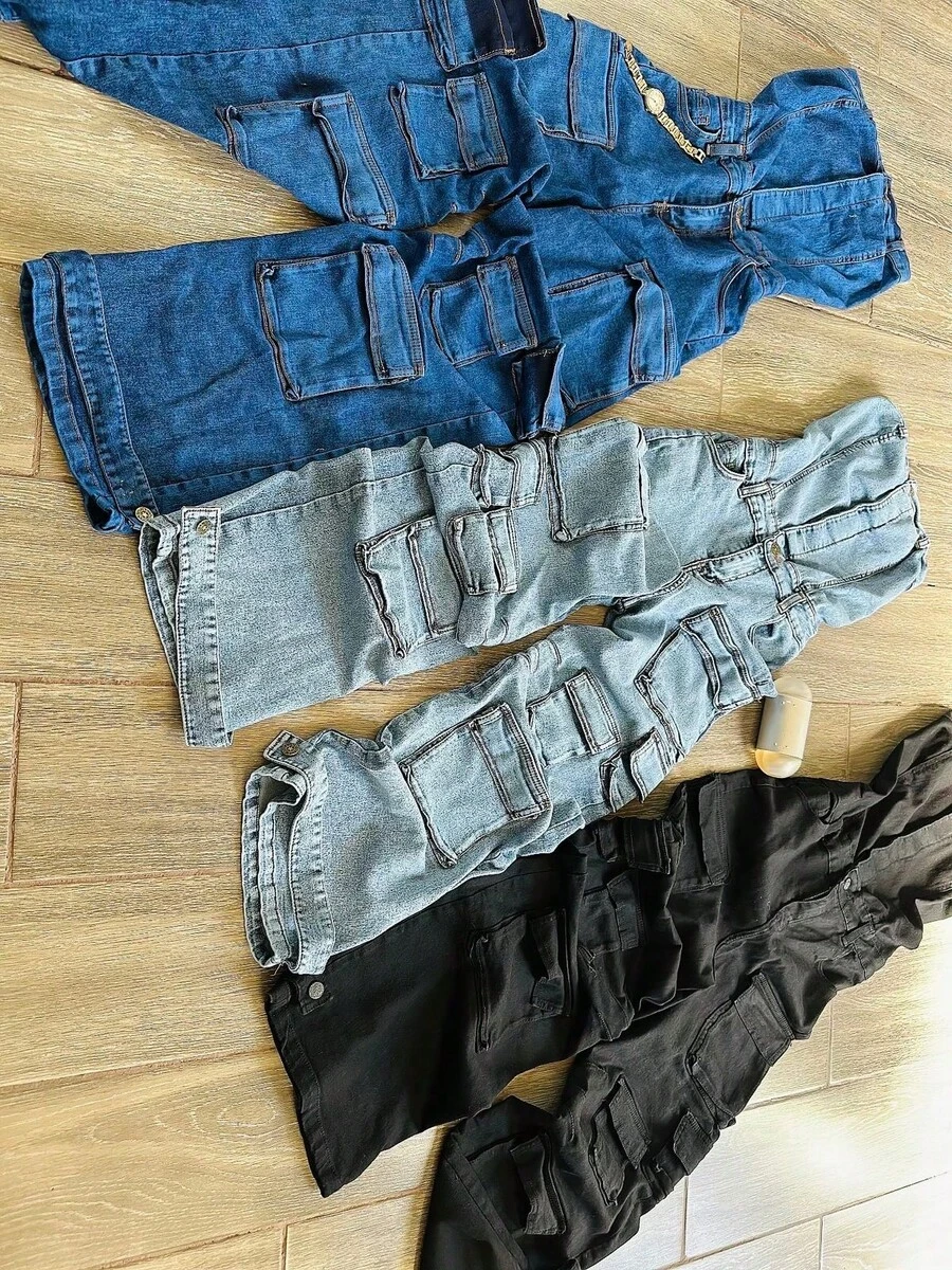 PALAZZO  MULTICARGO  TONO  NEGRO - Negro - Ver 1