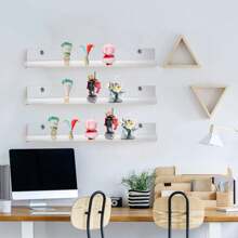 2/4/8 Stück Acryl Schwebende Bücherregale, hängende wandmontierte Ausstellungsregale, unsichtbare Wandbücherregale für Bücher, Bilder, Spielsachen, Vinylplatten Wandausstellungsregal