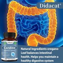 Candida Complex 120 Capsules - Probiotics, Prebiotics & Digestive Enzymes - Gut Flora Balance - 1 Bottle - View 7