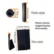 2 piezas Almohadilla para barra de entrenamiento y sentadillas - Soporte acolchado para el cuello y los hombros para barras de pesas estándar - Negro - Ver 4
