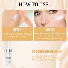 Corrector de Decoloración Base Líquida Corrector Puede Hidratar la Piel Durante Mucho Tiempo Sin Quitar el Maquillaje - 30 ml - Ver 7
