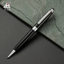 Caneta esferográfica giratória com tela sensível ao toque em metal, ideal para brindes promocionais, caneta esferográfica preta com tinta gel capacitiva em silicone. - Multicolorido - Ver 7