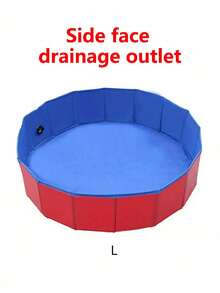 Foldable Pet Shower Bathing Tub, Portable Pet Bath Pool, Movable Dog Swimming Pool, Collapsible Pet Swimming Pool, Small Portable Pool, Suitable For Small, Medium And Large Dogs And Cats - Multicolor - View 17