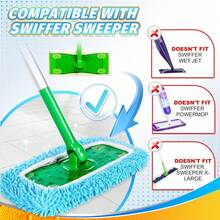 Reusable Dry Sweeping Cloths Microfiber Wet Mop Pads Compatible With Sweeper Mop Replacement Sweeping Mopping Pad Refills For Hardwood Surface Floor Cleaning (4pcs) - Blue - View 9