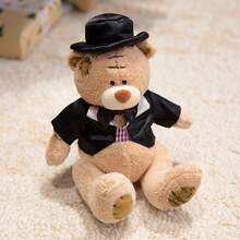 Juguetes de peluche de osos de boda, osos de peluche adorables, animales de peluche suaves de novia y novio, muñecos perfectos para decoración de boda, decoración de ramos, regalos ideales para parejas, regalos de festival, aniversario - Multicolor - Ver 17