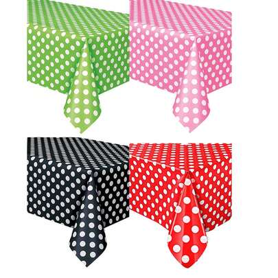 1 st, engångsduk, vardagsrumsduk med röda prickar, utomhuspicknick-grilldekor, skrivbordsduk, födelsedagsfestdekoration sommarpresenter bröllop strand skolmaterial rumsdekor