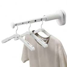 Portable Travel Clothes Hanger For Travel And Business Trips, Indoor Folding Clothes Hanger For Hotels, No Need To Drill Holes, Retractable Drying Tool