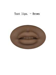 1pc 3D Silicone Lip Practice Skin, adequado para blush labial e microblading, disponível em 4 cores