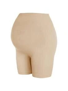 3 bucăți de pantaloni scurți cu talie înaltă pentru femei însărcinate, lenjerie intimă anti-iritație fără cusături - Multicolor - Vizualizare 9