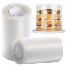 393inch Cutable Transparent Mousse Cake Acetate Roll Cake Collar Cake Anti-Deformation Fixing Ring Kitchen Cake Baking Decoration Accessories Kitchen - Multicolor - View 1