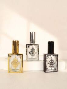 1/3 件 15 毫升奢华玻璃香水瓶，便携式，可再填充喷雾瓶，金色、银色和黑色，适用于香水、爽肤水和保湿喷雾，生日礼物 - 彩色 - 查看 7