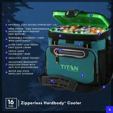 Envío local Forro rígido, y Estantería inteligente, Enfriador Titan Deep Freeze Enfriador rígido sin cremallera - Aislamiento Deep Freeze - Pino - Ver 3