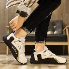 Breathable Solid Color Slip Men Driving Shoes Spring And Autumn New Style Breathable Men's Driving Loafers The British Sneakers - Black - View 3