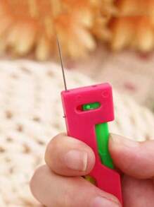 1/2/3/5/10 piezas Enhebrador de aguja automático de colores aleatorios, herramienta manual simple para coser talla grande fácil! Máquina de enhebrado de agujas para el hogar, máquina de coser, máquina de enhebrado de agujas automática para equipos de costura, máquina de enhebrado de agujas de varios colores, accesorios de costura a mano