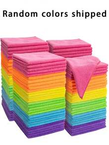 20 片/包超细纤维清洁布,11.5 英寸 X 11.5 英寸随机颜色清洁布,吸水布,厨房抹布,玻璃清洁布家庭清洁多色柔软快干吸水海绵套装 - 厨房、浴室、家居、家居用品 - 彩色 - 查看 11