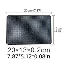 Alfombrilla Antideslizante para Coche, Almohadillas de PVC Antideslizantes, Resistentes al Calor, Soporte para Teléfono y Gafas de Sol en el Tablero del Coche, Estilo Interior - Negro - Ver 6