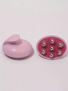 Portable Handheld Full Body Massager With Rollers, 360-Degree Manual Muscle Relaxation, Suitable For Back, Neck, Shoulders, Legs, Feet - Unfragranced Plastic Body Fat Massager For Fibromyalgia Relief, Battery-Free, Ideal For Home Use