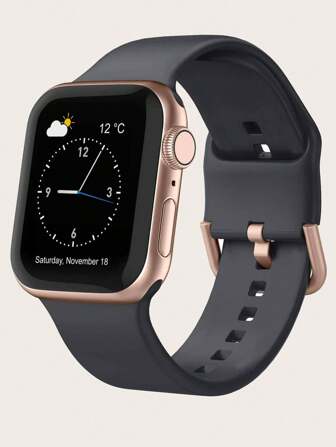Sport Band Compatible With Apple Watch Watch Bands 38mm 40mm 41mm 42mm 44mm 45mm 49mm Men Women, Soft Silicone Strap Wristbands For Apple Watch Series 9/8/7/6/5/4/3/2/1/SE/Ultra