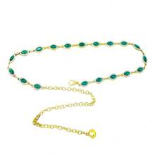 1pc European & American Punk Style Rhinestone Embedded Waist Chain, Fashion Versatile Skinny Waistband Decorative Belt For Dress & Suit