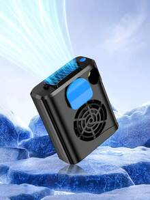 1pc New Portable Waist-Hanging Mini Fan, Outdoor Leafless Hanging Neck Electric Fan, Desktop Handheld Mini Fan, Turbine High-Speed Cooling Electric Fan, USB Charging Portable Power Bank, Lightweight Portable Small Fan, USB Rechargeable Portable Power Bank, Lightweight Portable Fan, Suitable For Indoor And Outdoor Use, A Surprise Gift For Family And Friends - Multicolor - View 3