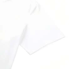 Skechers Paar Kurzarm T-Shirts, neue sommerliche atmungsaktive weiße Baumwoll Strick Sport Shirts