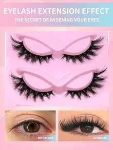 5对/10对装奢华蓬松假睫毛 - 浓密、纤细、3D立体、可重复使用、柔软、轻盈的仿貂毛假睫毛条，打造迷人眼妆 - 交叉款 - 查看 5