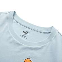 Puma GRAPHICS Sneaker Tee Men's Athletic Wear Running Fitness Training Crew Neck Short Sleeve Cotton T-Shirt 682152-22 - Tropical Lake Blue - View 3