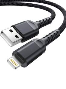 BinBoom Fast Charging Mfi Certified Lightning Cable Compatible With Iphone 14/13/12/11 Pro Max/Xs Max/Xr/Xs/X/8/7 Plus, For Ipad, And For Airpods