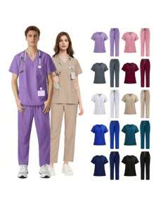 Krankenschwester Rollenspiel Kollektion - 2 Teiliges detailliertes Outfit VIP Konventionskostüm (Nur Trockenreinigung)