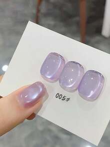 2026新款冰島極光貓眼凝膠指甲油 12ml 春夏冰晶透感磁吸美甲套組，含底膠與頂膠，適用UV燈，適合上班/約會，熱銷沙龍級美甲設計 - 彩色 - 查看 9