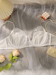 حمالة صدر مطرزة قابلة للتعديل بحجم كبير، مثيرة وداعمة للصدر