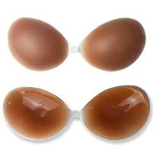 Reggiseno adesivo trasparente senza spalline, reggiseno adesivo push-up invisibile, reggiseno in silicone senza schienale, lavabile, adatto per donne con abiti da bagno, abiti senza schienale, bikini, adatto per nuoto e corsa
