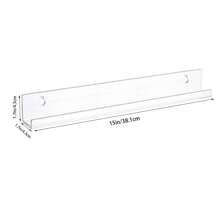 2/4/8 Stück Acryl Schwebende Bücherregale, hängende wandmontierte Ausstellungsregale, unsichtbare Wandbücherregale für Bücher, Bilder, Spielsachen, Vinylplatten Wandausstellungsregal