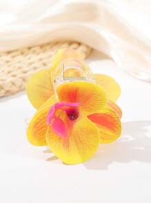 8 Stücke/1 Stück modische boho Orchideen Kunstblumen Haarspangen Klauen Haarklammern Haarspangen