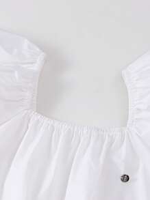 Annil Ropa para niñas, camisa de manga corta para niños de talla media, para el verano