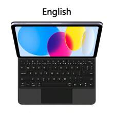 Étui clavier magique pour iPad A16 11"/modèle 10e 2025. Tablette A3354 A3355 A3356 A2696 A2757 A2777. Clavier intelligent magnétique multipoint rétroéclairé sans fil. Étui de protection pour tablette