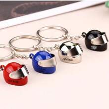 1PC Custom Initial Name Motorcycle Helmet Keyring, Mini Motorbike Helmet Keychain, Personalized Biker Key Ring, Gift For Motorcycle Riders Dad,Multi-Functional,Durable,Ornamental,Reusable,Exquisite,Stylish,High-Quality,Colorful,Modern,Custom,Personalized,Unique