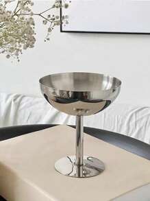 1pc Stainless Steel Ice Cream Cup, Sundae Cup, Dessert Bowl, Dates Snack Cup, Fruit Salad Bowl,Stainless Steel Dessert Cup, Ice Cream Cup, Dessert Bowl, Yogurt Snack Candy Cups, Salad Fruit Pudding Bowls, For Party/Holiday/Festival/Family Gathering