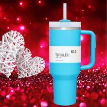 1pc, Compatible With Stanley Cup 40 Oz, 40 Oz H2.0 Tumbler With Handle And Straw, 40oz Double Wall Vacuum Insulated Stainless Steel Iced Coffee Water Cup With Straw And Lid, 40 Ounce Thermal Hot And Cold Drink Beverages Handy Flask Sport Water Bottle For Home, Office And Outdoor Activities Camping, Hiking, Driving, And Car Travel, 1200ml Premium Large Capacity Portable Reusable Metal Cup Travel Drinkware Coffee Mug For Men And Women, Keep Warm Or Cold, Perfect Christmas Gifts, Valentine's Day Gifts, Birthday Gifts, Trek Collection, Easy To Clean, Individually Box Package - 40 oz - 查看 15