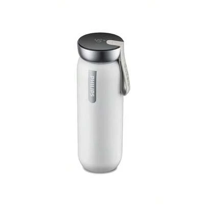 PHILIPS Bình nước giữ nhiệt chân không 2,75L, Hiển thị nhiệt độ một chạm, Rây lọc trà, Chống rò rỉ hai lớp, Bền lâu, Chống nhỏ giọt 360°, Lõi thép không gỉ 316, Sạc Type-C, Màu trắng